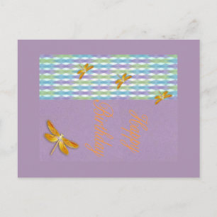 Dragonfly Birthday briefkaart