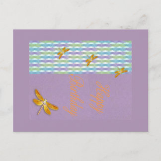 Dragonfly Birthday briefkaart