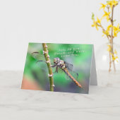 Dragonfly Birthday Kaart (7178) (Gele Bloem)