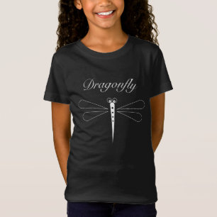 Dragonfly - Black Girls' Bella Jersey T-Shirt