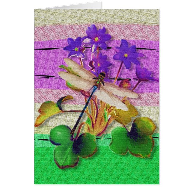 Dragonfly Blank Kaart (Voorkant)