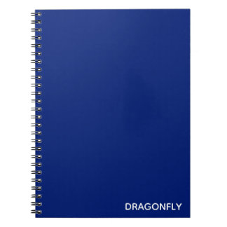 Dragonfly blauwe kleurnaam notitieboek