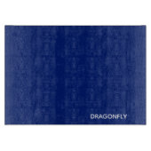 Dragonfly blauwe kleurnaam snijplank (Voorkant)