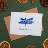 Dragonfly bleu minimaliste Élégante Nature inspiré