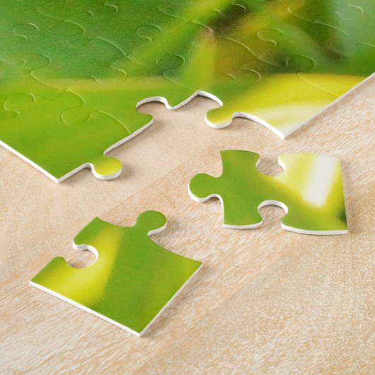 Dragonfly Blue en zwart op gras. Legpuzzel (Zijkant)