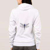 Dragonfly Blue Femme polaire Raglan Zip Sweat - sh (Dos)