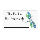 Dragonfly Book Label (Voorkant)