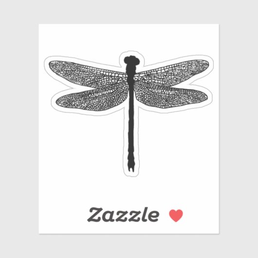 dragonfly Bug Insecte natuur Silhouette art Sticker (Vel)