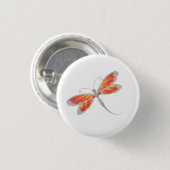 Dragonfly-Button Ronde Button 3,2 Cm (Voorkant /achterkant)