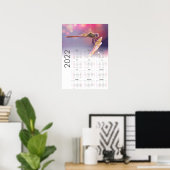 Dragonfly Calendar 2022 Poster - Sunday start (Bureau à domicile)