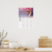 Dragonfly Calendar 2022 Poster - Sunday start (Cuisine)
