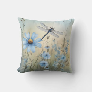 Dragonfly Charisma Waterverf Wildflower Kussen