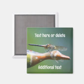 Dragonfly Co Pilot Nature Personalized Magneet (Voorkant / Achterkant)