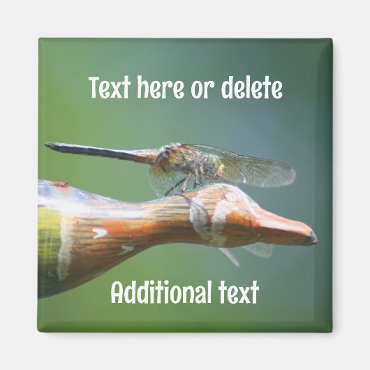 Dragonfly Co Pilot Nature Personalized Magneet (Voorkant)