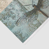  Dragonfly Collage Botanische Decoupage Tissuepapier (Detail)