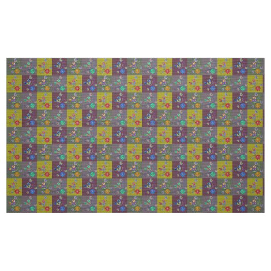 Dragonfly Collage Fabric Stof (Fat Quarter)