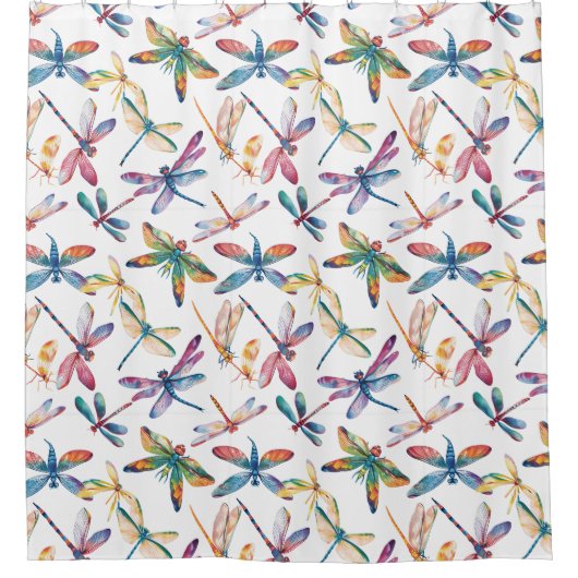 Dragonfly colorée Design Douche rideau (Devant)