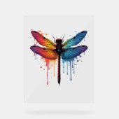 Dragonfly cool sur la libellule peinte en couleur (Recto)