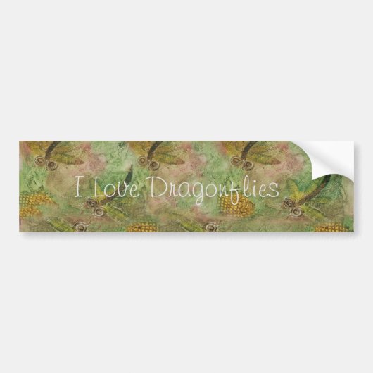 Dragonfly Cotton Snoep Bumpersticker (Voorkant)