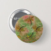 Dragonfly Cotton Snoep Ronde Button 5,7 Cm (Voorkant /achterkant)