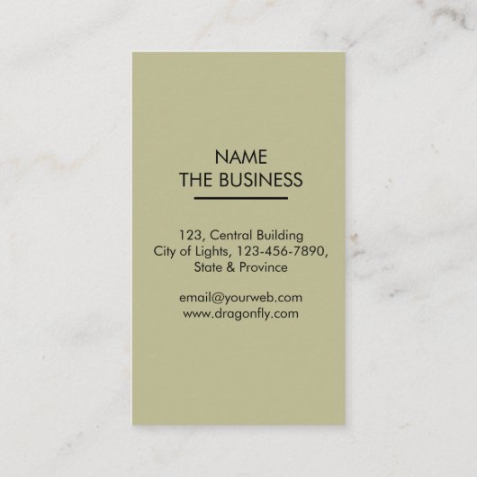 Dragonfly Creative Designer Nature Carte du monde (Dos)