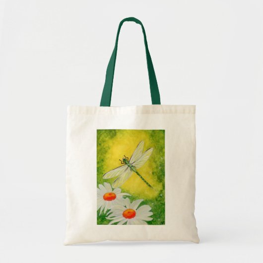 Dragonfly Daises Bag Tote Bag (Voorkant)