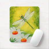 Dragonfly Daisies Mousepad Muismat (Met muis)