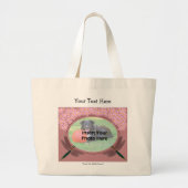 Dragonfly Daisies Voeg je foto-sjabloon Canvas tas (Voorkant)