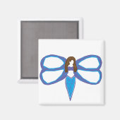Dragonfly dame 2 magneet (Voorkant / Achterkant)