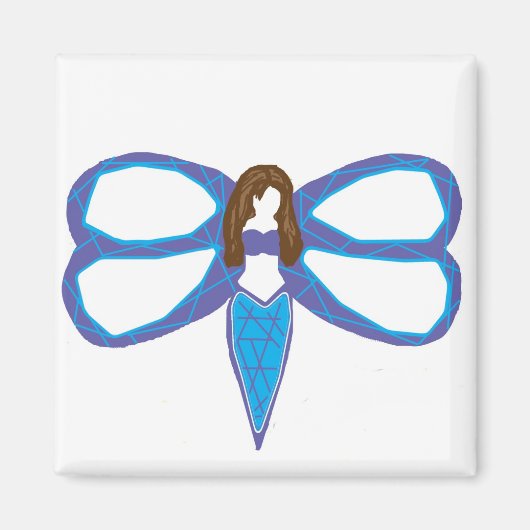 Dragonfly dame 2 magneet (Voorkant)