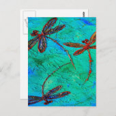 Dragonfly Dance Briefkaart (Voorkant / Achterkant)