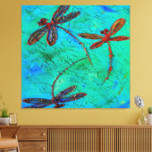 Dragonfly Dance Canvas Afdruk (Insitu (Woonkamer))
