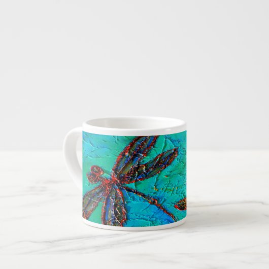 Dragonfly Dance Espresso Kop (Voorkant links)