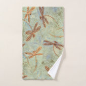 Dragonfly Dance Gold Bad Handdoek (Handdoek)