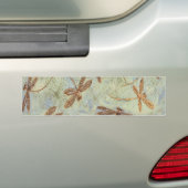 Dragonfly Dance Gold Bumpersticker (Op auto)
