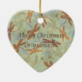 Dragonfly Dance Gold Keramisch Ornament (Achterkant)