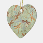 Dragonfly Dance Gold Keramisch Ornament (Links)