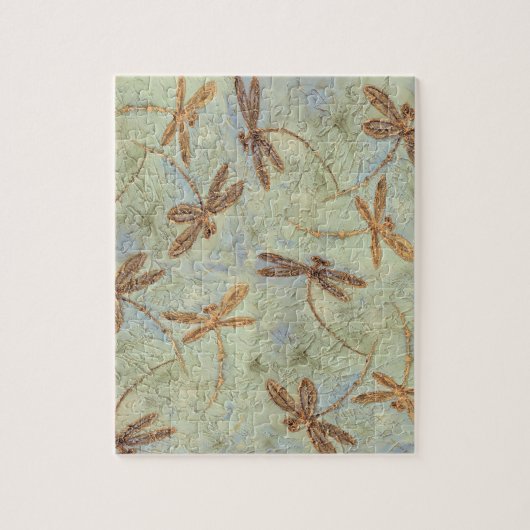 Dragonfly Dance Gold Legpuzzel (Verticaal)