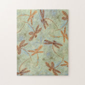 Dragonfly Dance Gold Legpuzzel (Verticaal)