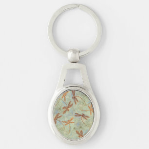 Dragonfly Dance Gold Sleutelhanger