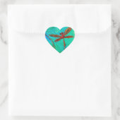 Dragonfly Dance Hart Sticker (Tas)