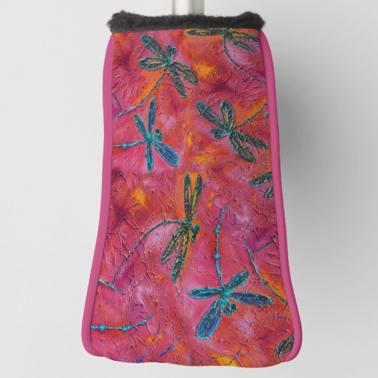 Dragonfly Dance Hot Fuchsia Golfheadcover (Draai 90)