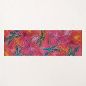 Dragonfly Dance Hot Fuchsia Yoga Mat (Voorkant (horizontaal))