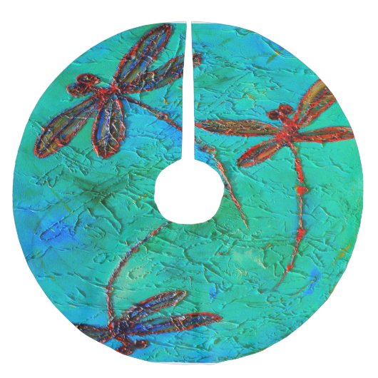 Dragonfly Dance Kerstboom Rok (Voorkant)