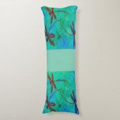 Dragonfly Dance Lichaamskussen (Voorkant Verticaal)