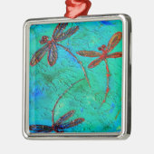 Dragonfly Dance Metalen Ornament (Links)