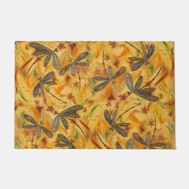 Dragonfly Dance Warm Breeze Deurmat (Voorkant)