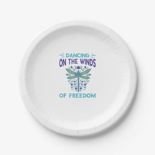 Dragonfly Dancing On The Winds Dragonfly Lovers Dr Papieren Bordje (Voorkant)