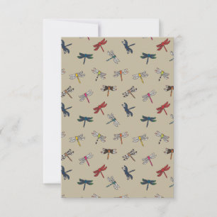 Dragonfly Dandy Note/Wenskaarten Bedankkaart