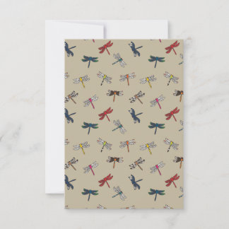 Dragonfly Dandy Note/Wenskaarten Bedankkaart